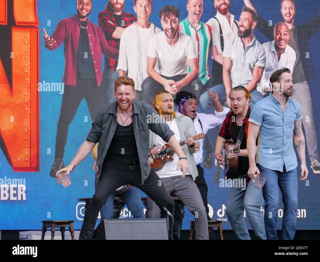 The Cast Of The Choir Of Man Perform At West End Live 2022 London The Cast Of The Choir Of Man Perform At West End Live 2022 London