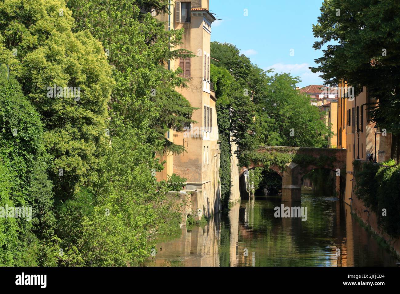 Il Rio di Mantova, Mantua canal, Italy Stock Photo
