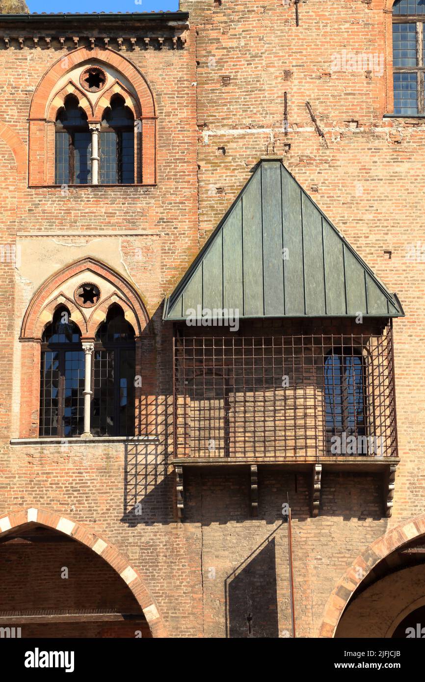 Cage of the Ducal Palace, Gabbia del Palazzo Ducale di Mantova, Mantua Italy Stock Photo