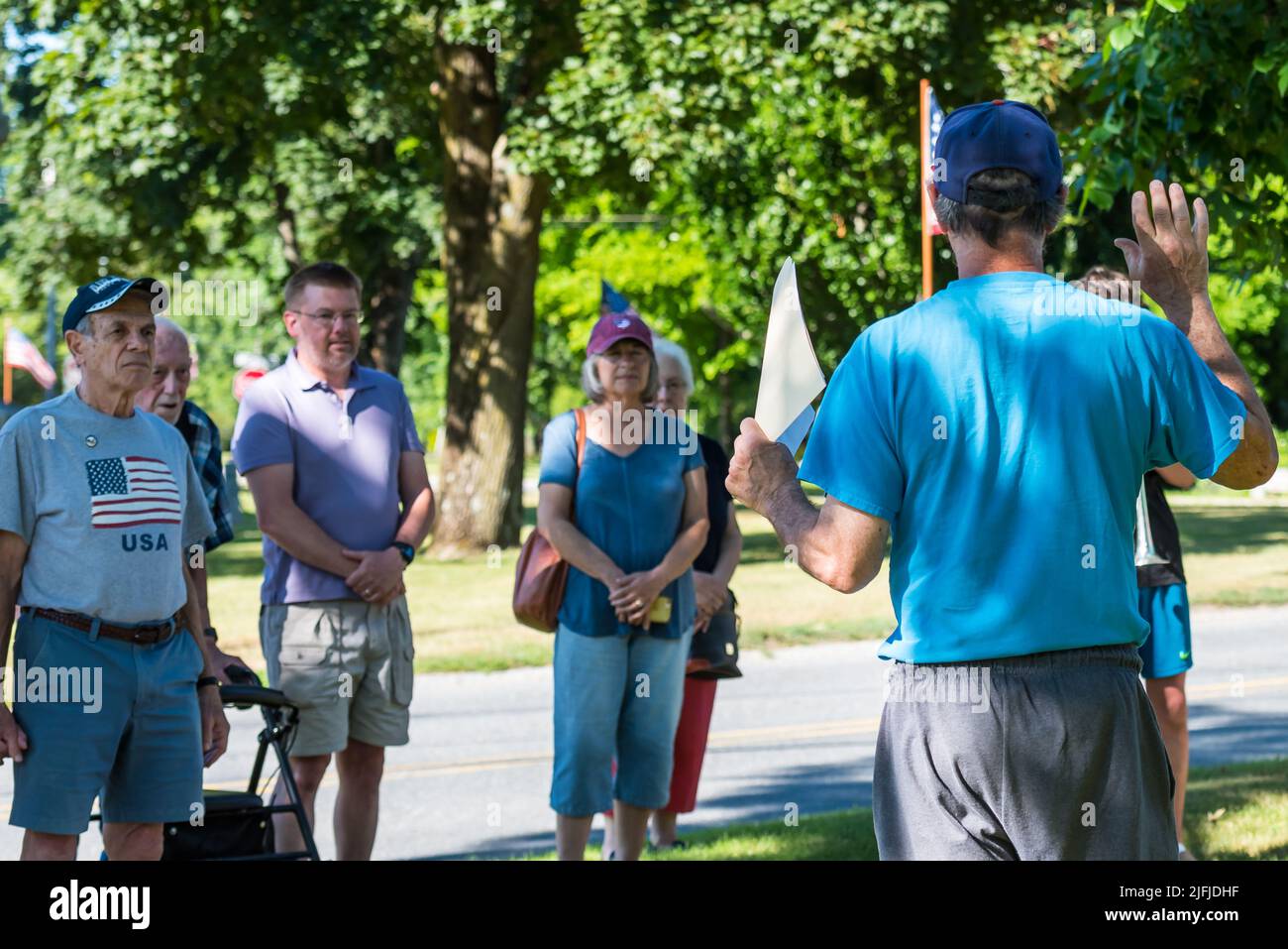 Bugles Across America honoring and remembering veterans on the fourth