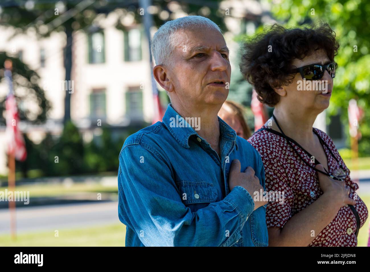 Bugles Across America honoring and remembering veterans on the fourth
