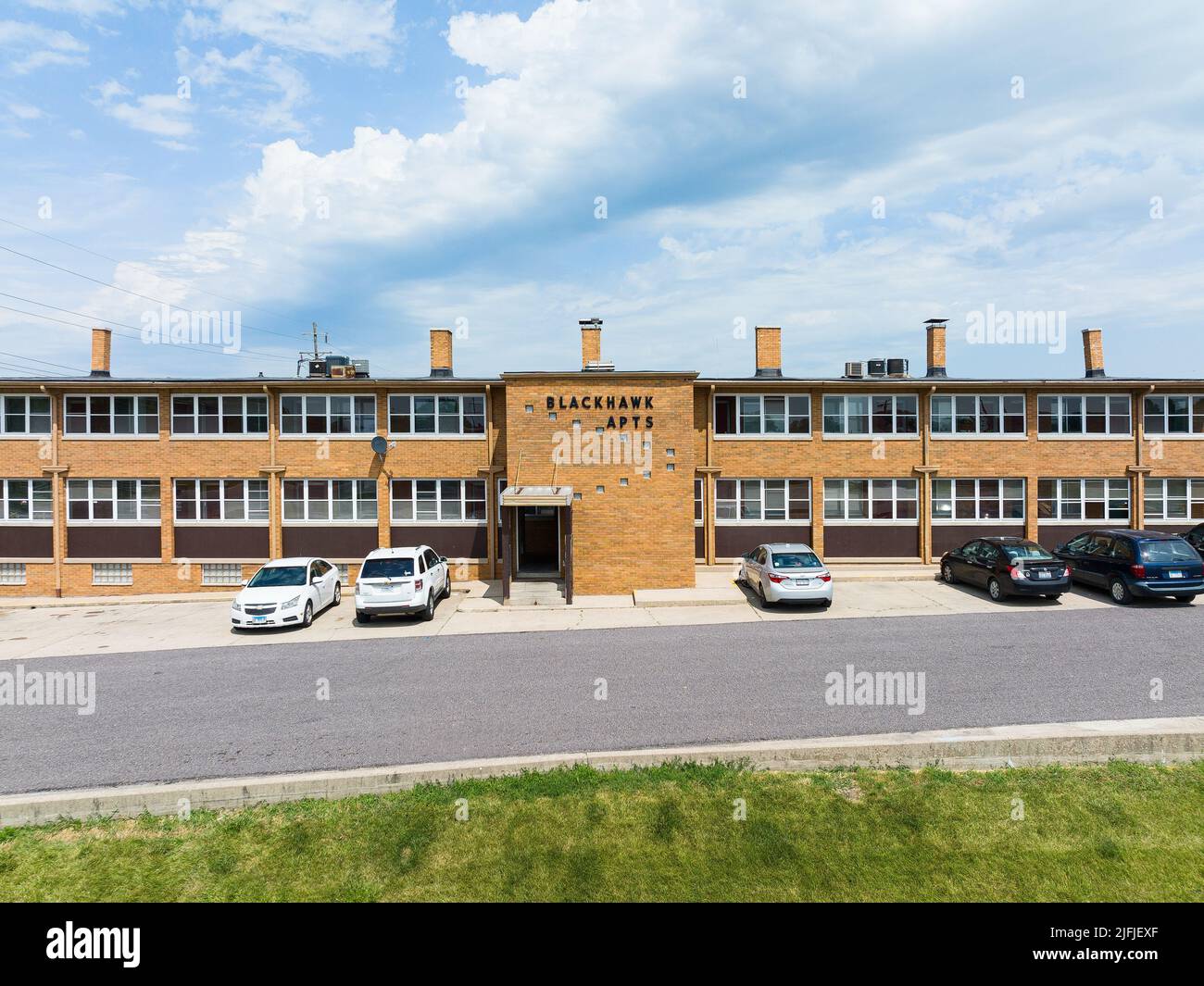 Mid century apartment building Stock Photo - Alamy