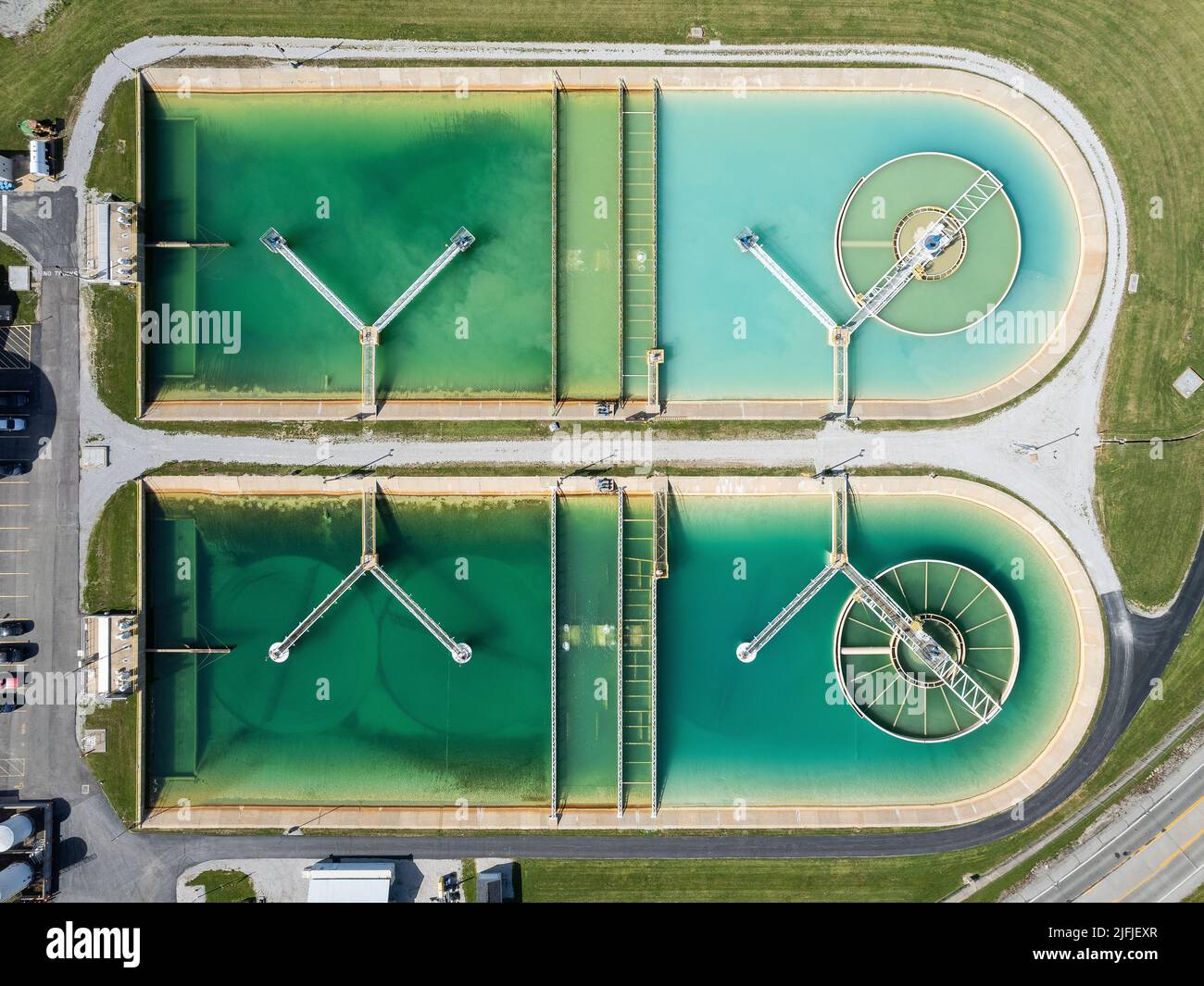Water treatment facility Stock Photo