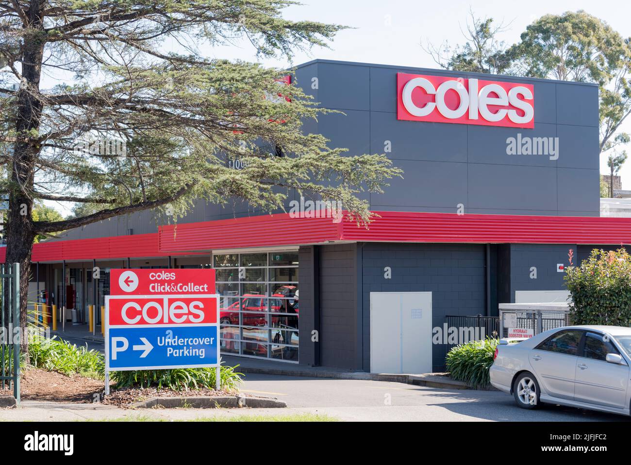 A standalone Coles supermarket in the northern Sydney suburb of