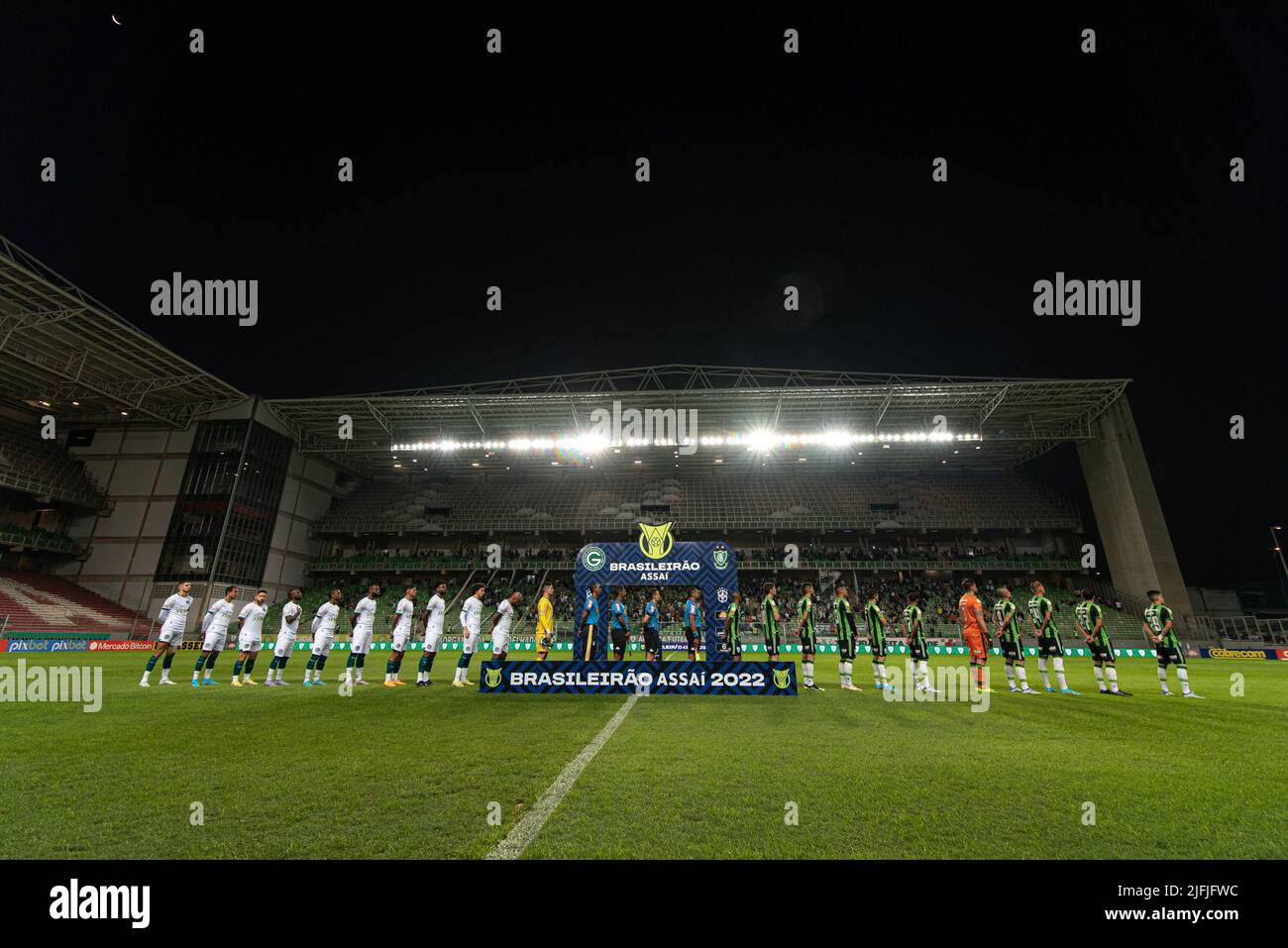 Belo Horizonte, Brazil. 03rd July, 2024. Mosaic with Fireworks in the Match  between Atlético Mineiro and Flamengo valid for the fourteenth round of the  2024 Brazilian Championship, on the evening of this