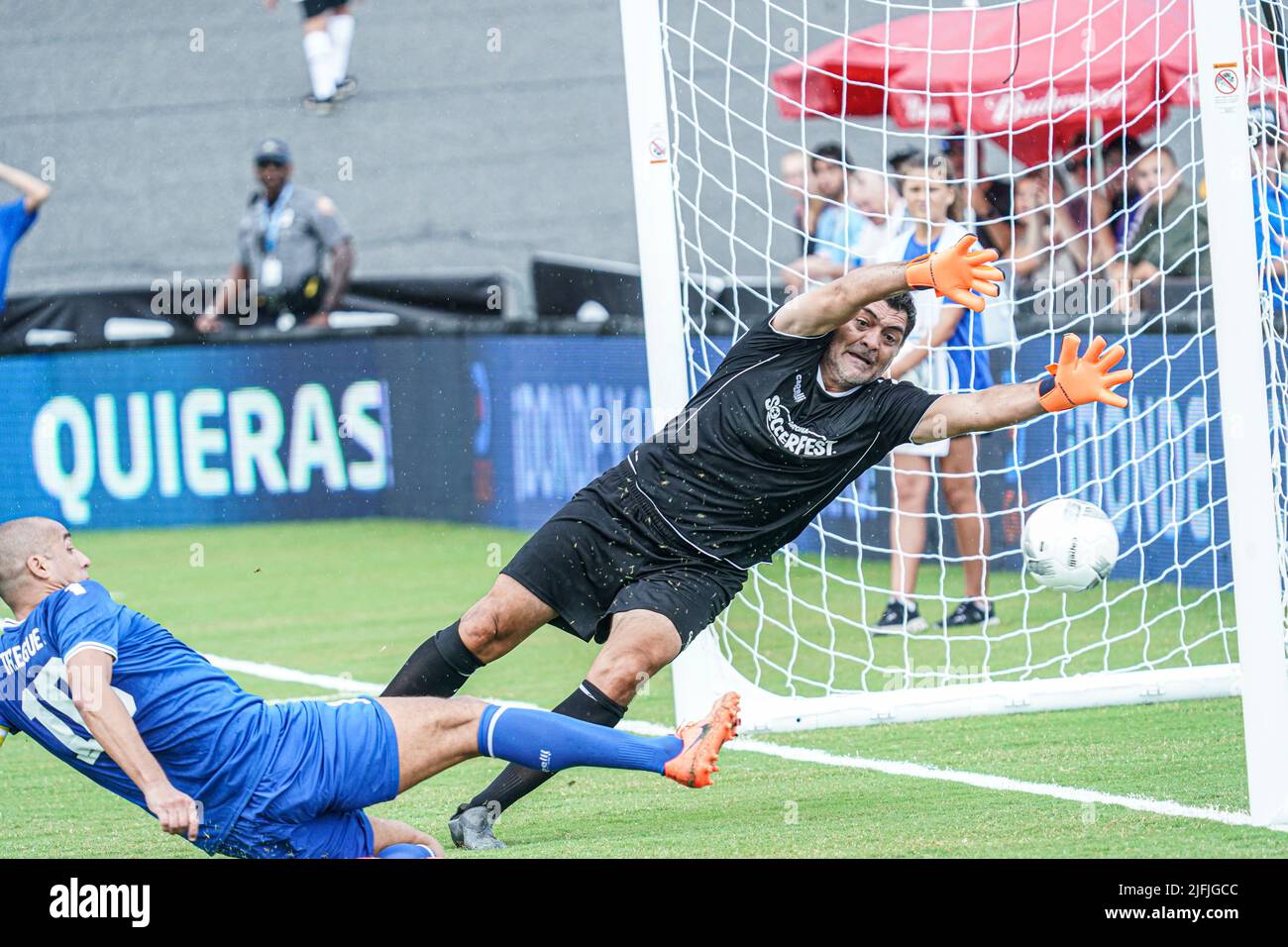 Daytona, Florida, USA, July 2, 2022, Team Europe player David Trezeguet 10 attempt to score