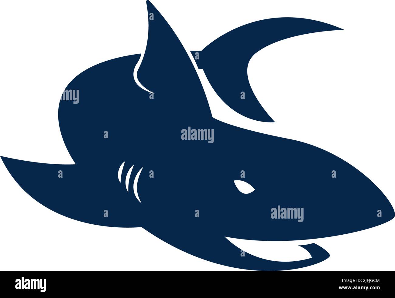 Shark icon logo design illustration template vector Stock Vector