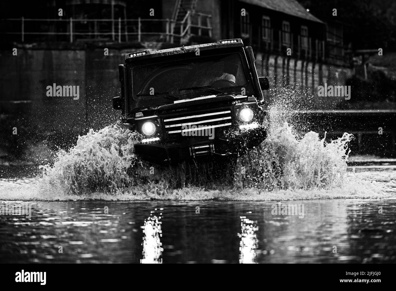 Mud and water splash in offroad racing. Mud and water splash in off