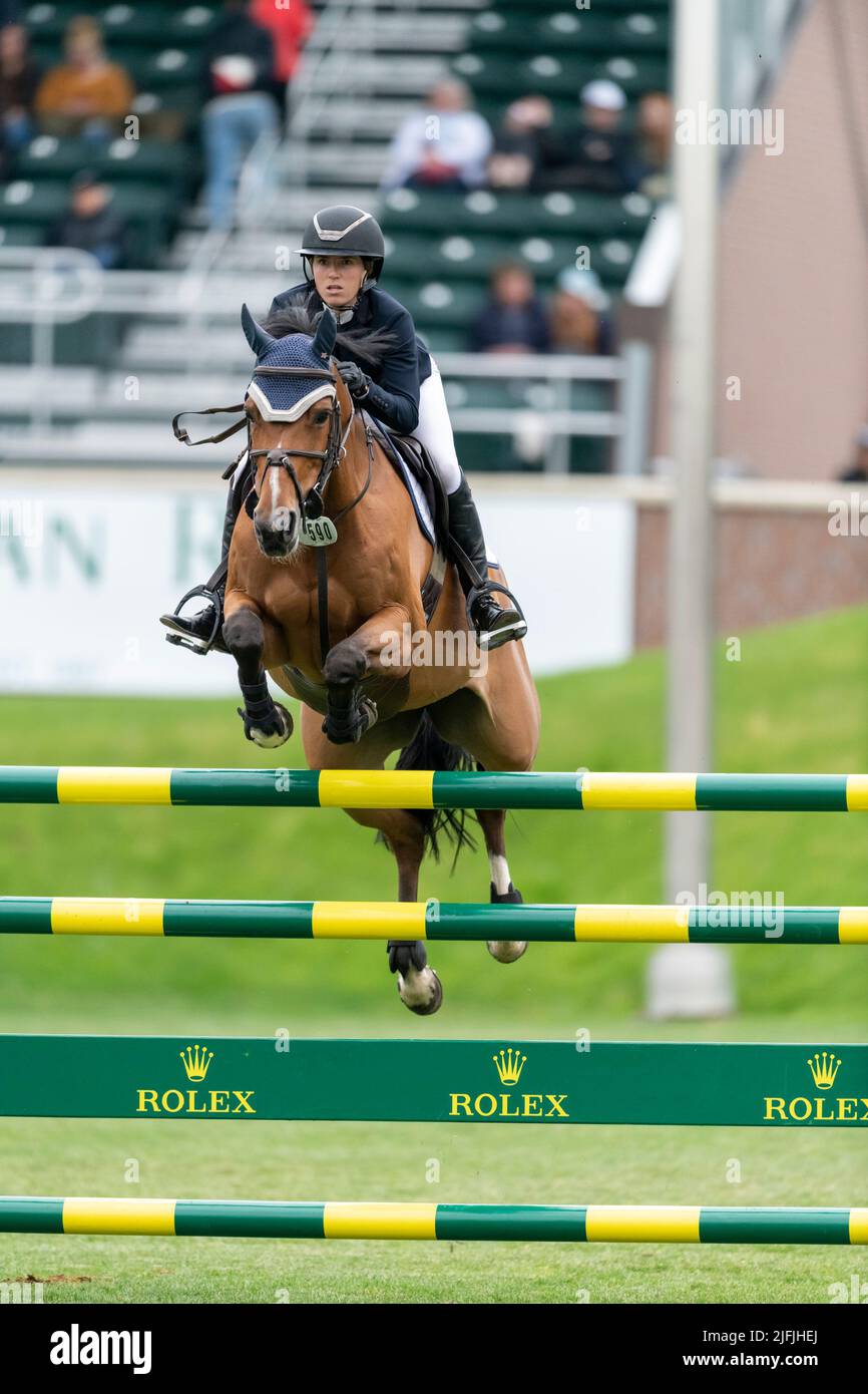 Calgary, Alberta, Canada, 2022-07-03, Ali Ramsey (CAN) riding Bonita vh ...