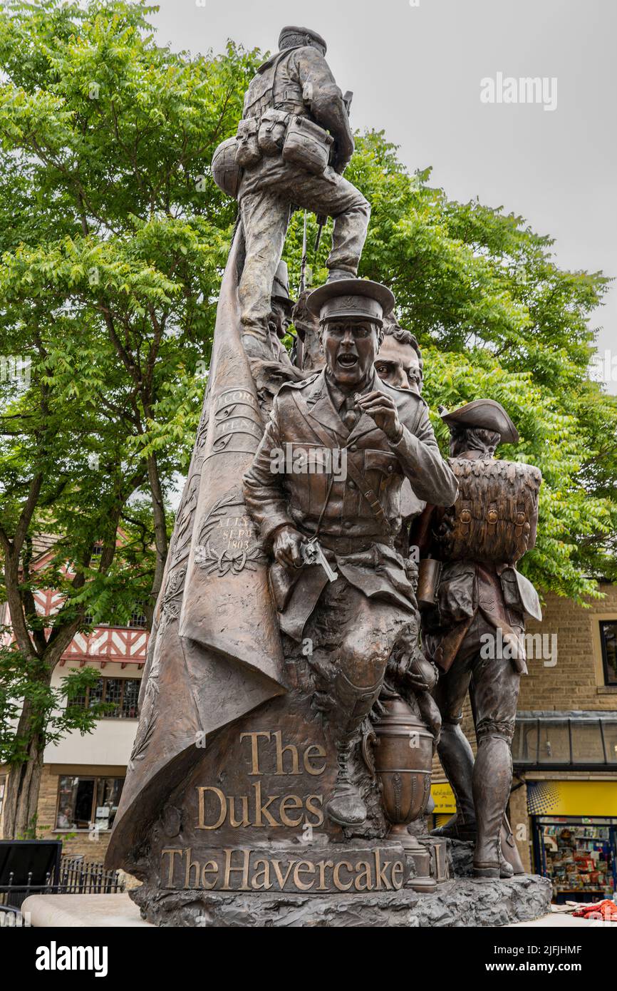 Duke of Wellington Regiment Memorial in Halifax Stock Photo