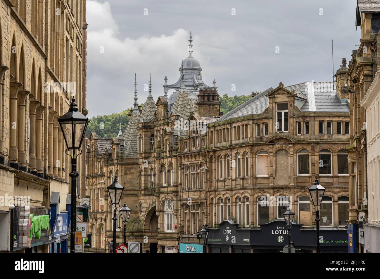 Halifax City Centre Yorkshire Stock Photo Alamy