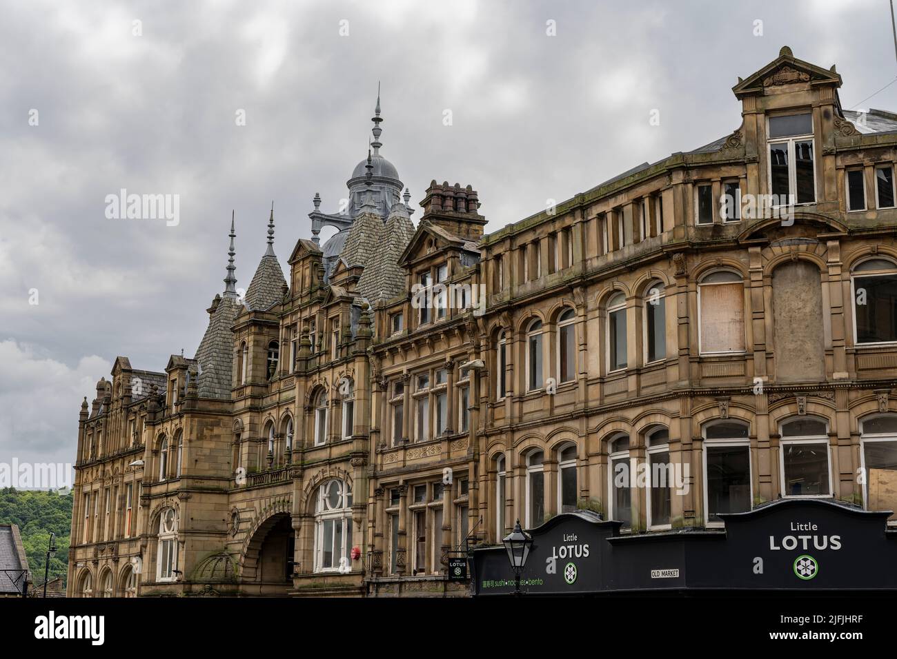 Halifax City Centre Yorkshire Stock Photo Alamy