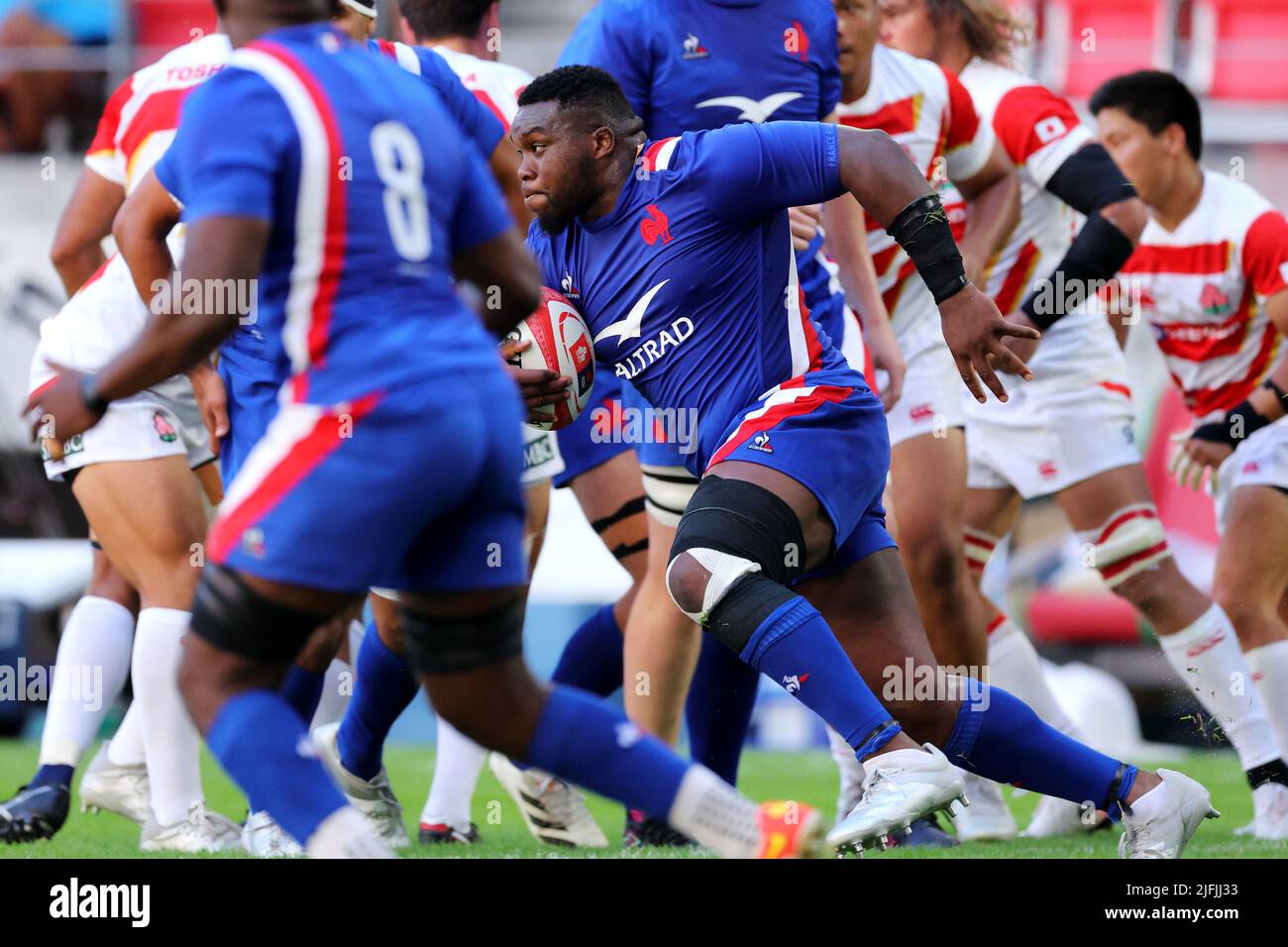Toyota, Aichi, Japan. 2nd July, 2022. Demba Bamba (FRA) Rugby