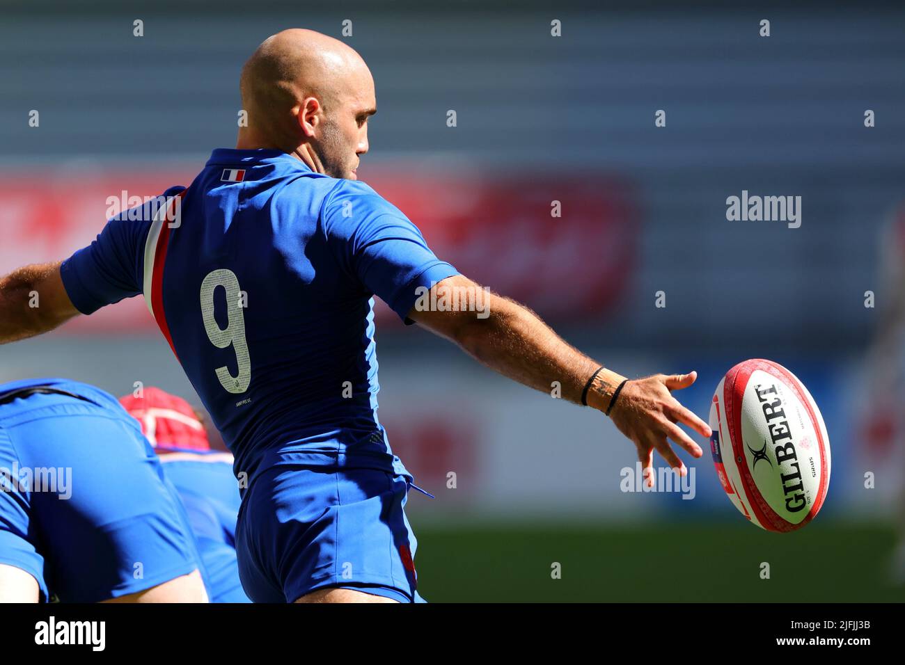 Toyota, Aichi, Japan. 2nd July, 2022. Maxime Lucu (FRA) Rugby
