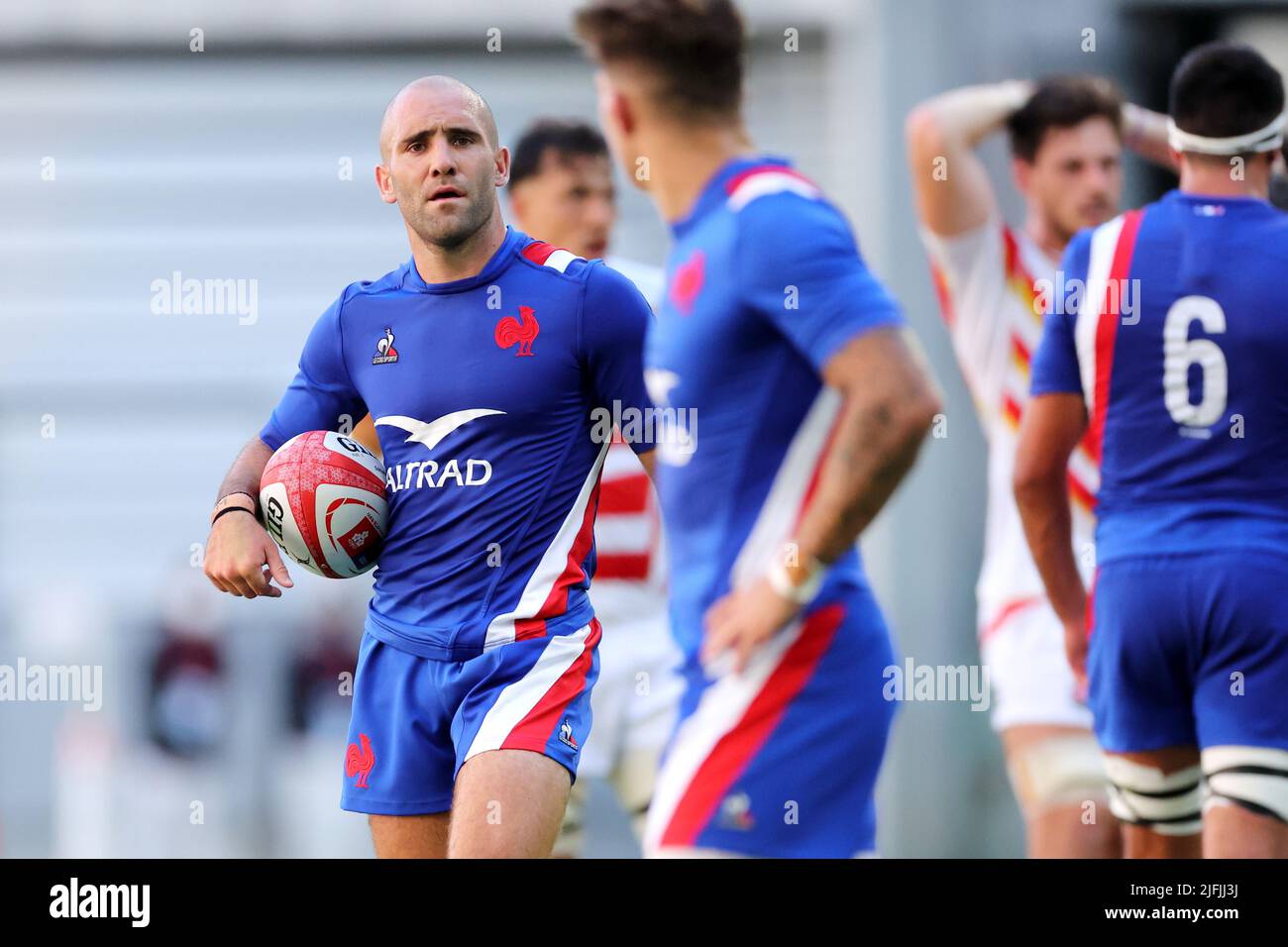 Toyota, Aichi, Japan. 2nd July, 2022. Maxime Lucu (FRA) Rugby