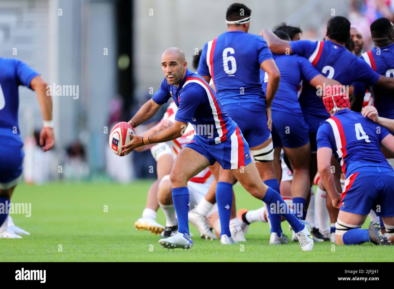Toyota, Aichi, Japan. 2nd July, 2022. Maxime Lucu (FRA) Rugby