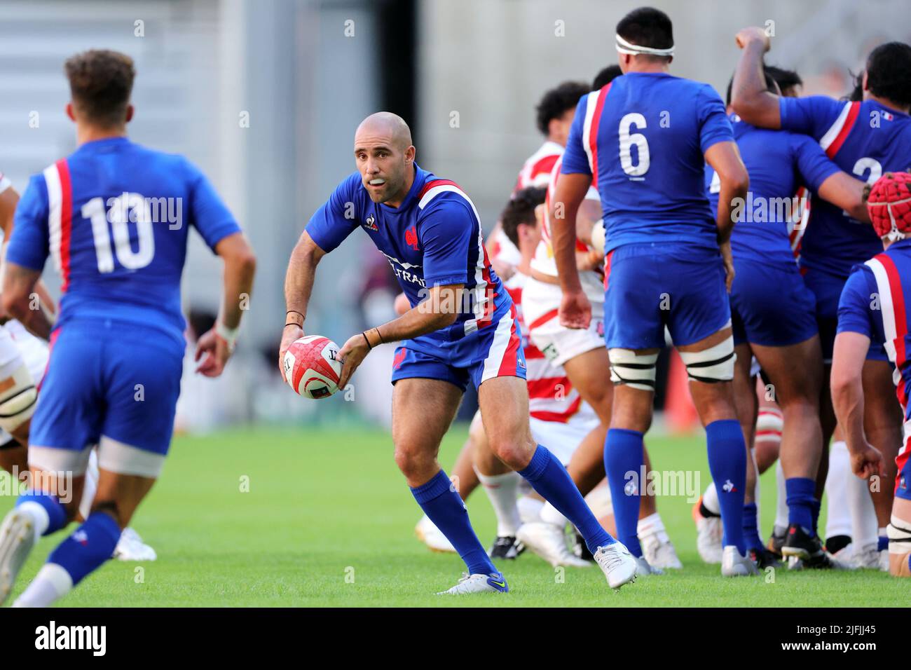 Toyota, Aichi, Japan. 2nd July, 2022. Maxime Lucu (FRA) Rugby