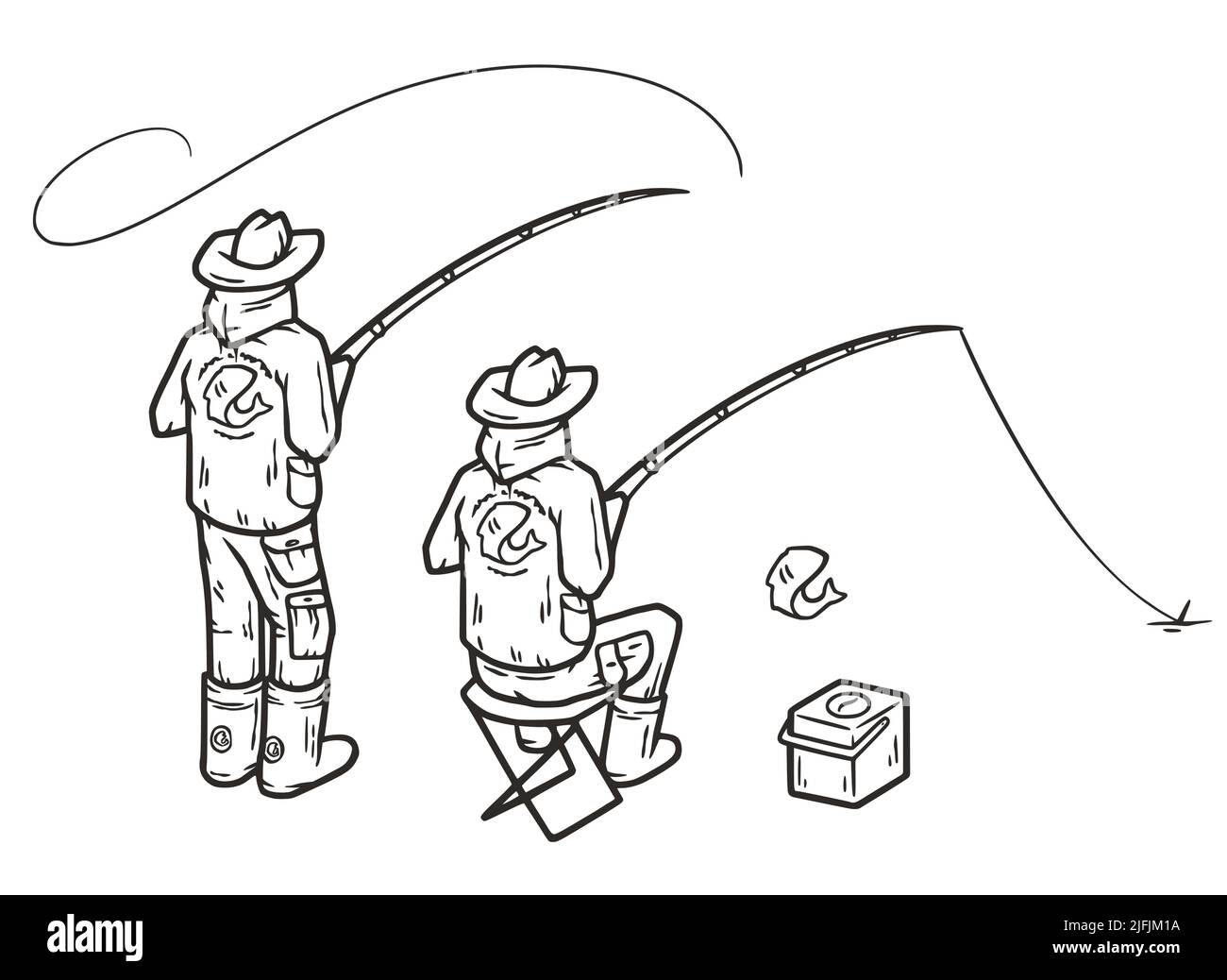 Fish lake campground Stock Vector Images Alamy