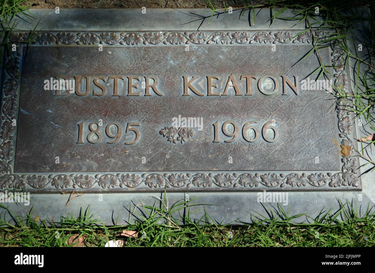 Los Angeles, California, USA 19th June 2022 Actor Buster Keaton's Grave