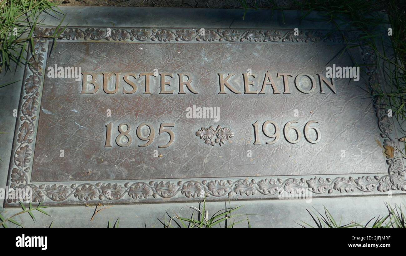 Los Angeles, California, USA 19th June 2022 Actor Buster Keaton's Grave