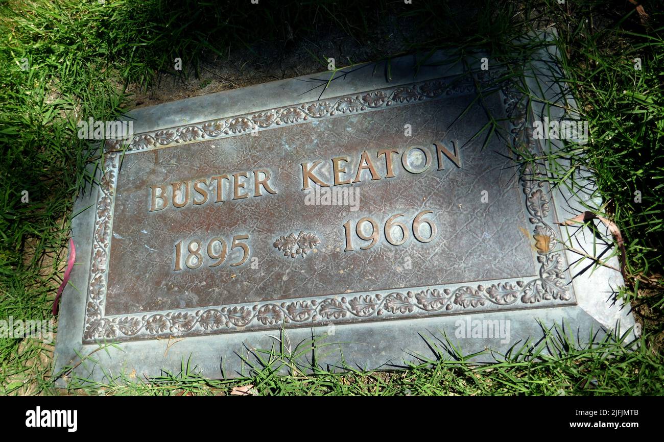 Los Angeles, California, USA 19th June 2022 Actor Buster Keaton's Grave