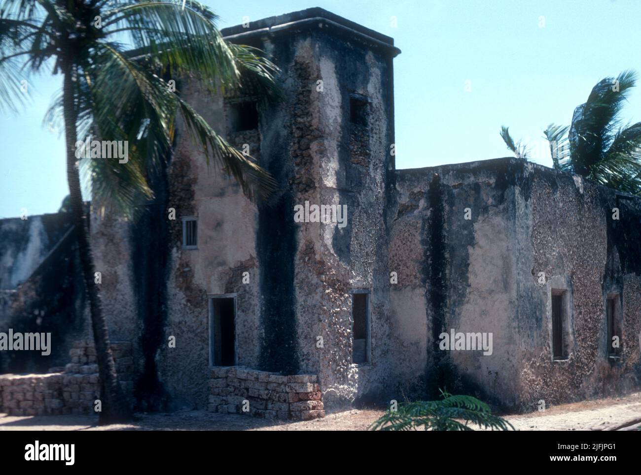 Old merchant house Lamu Island,  Kenya 1965 Stock Photo