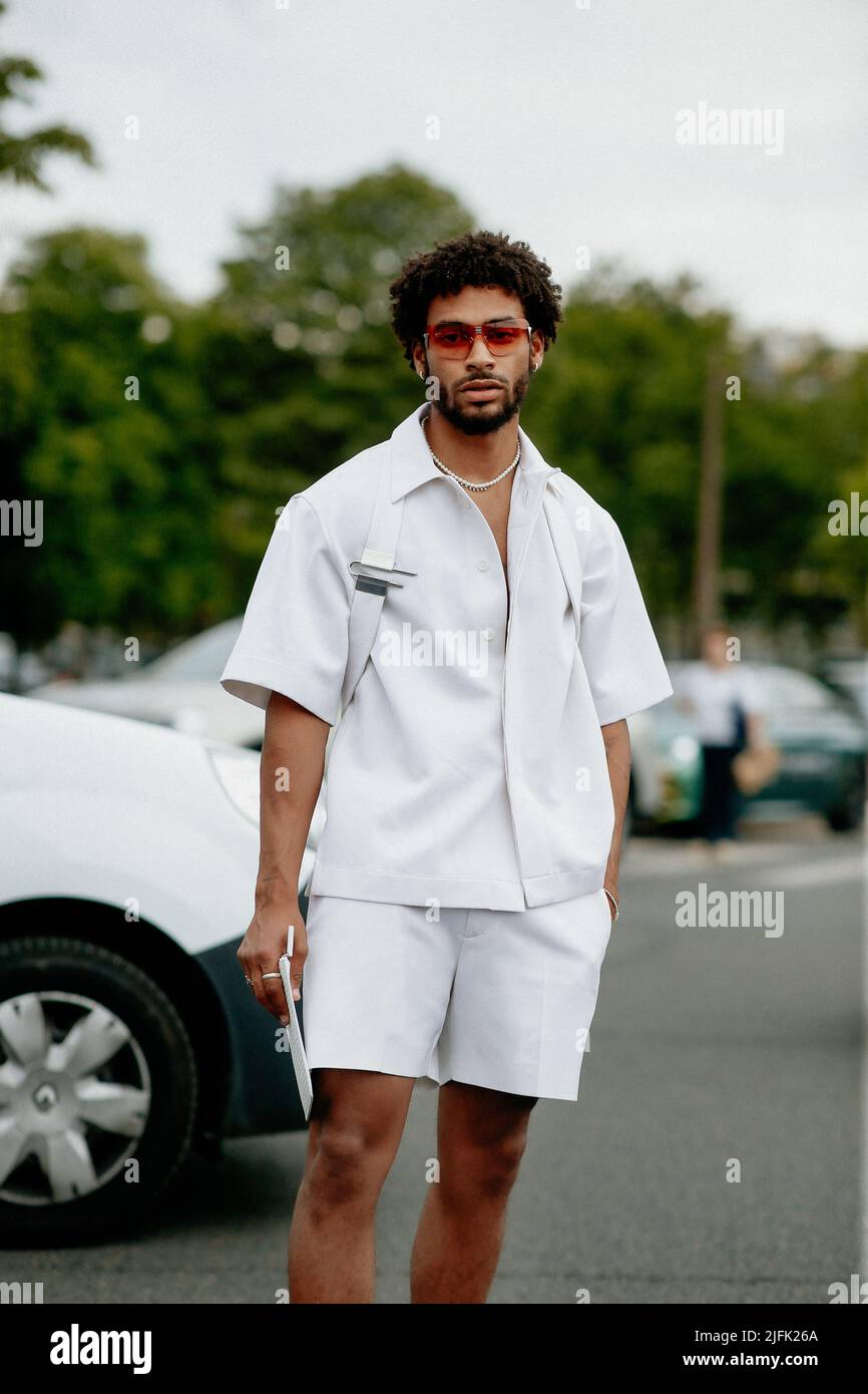 Street style, Kodak Black arriving at Givenchy Spring-Summer Menswear 2023  show, held at Ecole Militaire, Paris, France, on June 22nd, 2022. Photo by  Marie-Paola Bertrand-Hillion/ABACAPRESS.COM Stock Photo - Alamy