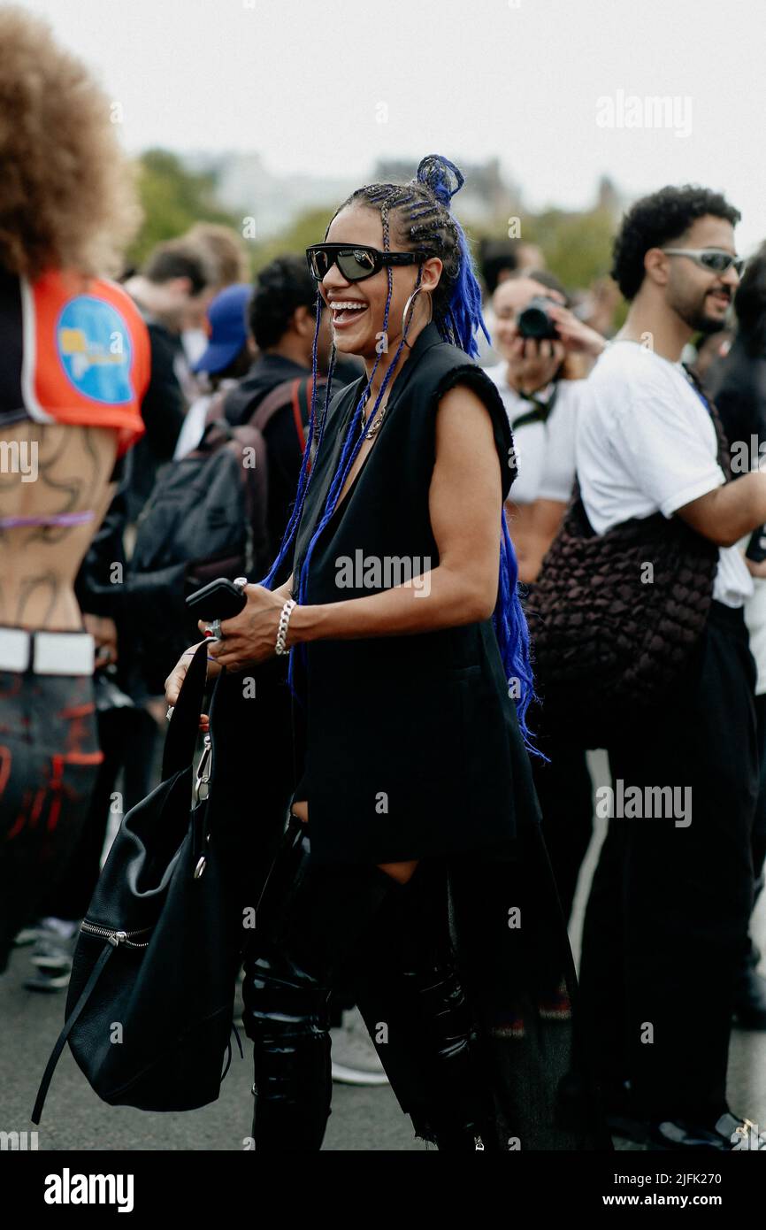 Street style, Kodak Black arriving at Givenchy Spring-Summer Menswear 2023  show, held at Ecole Militaire, Paris, France, on June 22nd, 2022. Photo by  Marie-Paola Bertrand-Hillion/ABACAPRESS.COM Stock Photo - Alamy