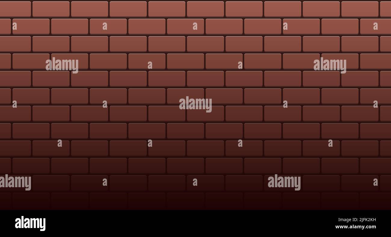 Red brick wall seamless Vector illustration background Stock Vector ...