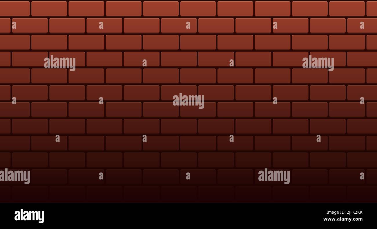 Red brick wall seamless Vector illustration background Stock Vector ...