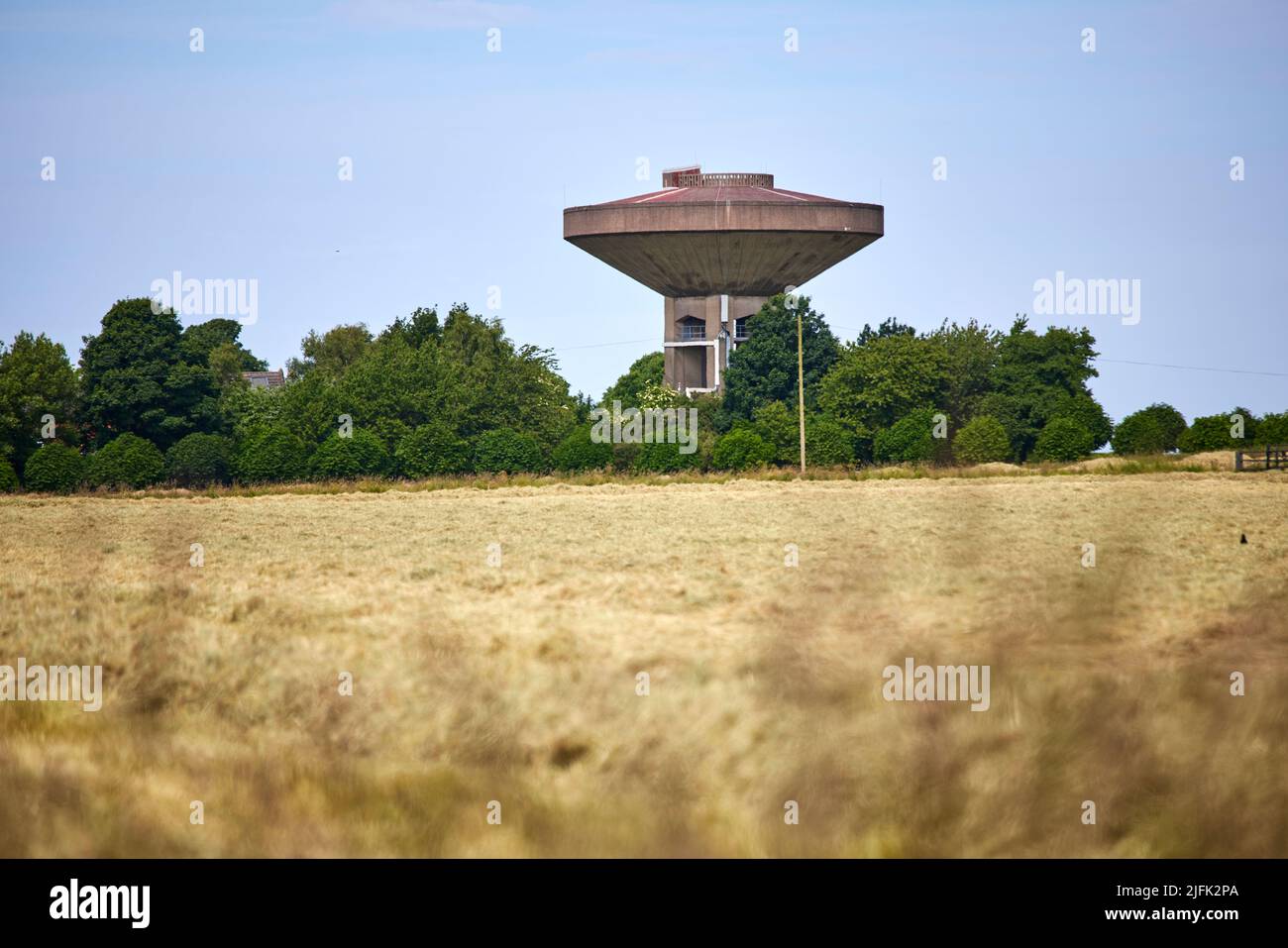 Scarth Hill Water Tower local landmark in Ormskirk, Lancashire Stock