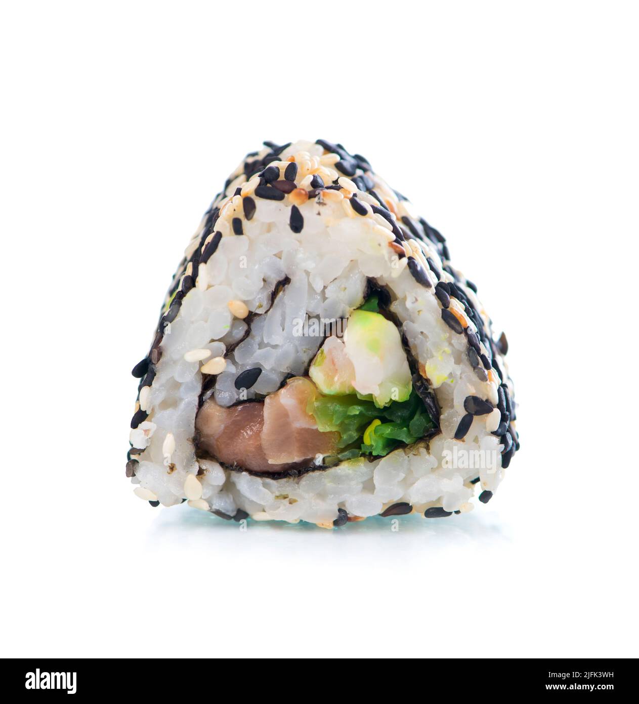 Maki sushi, roll isolated on white Stock Photo