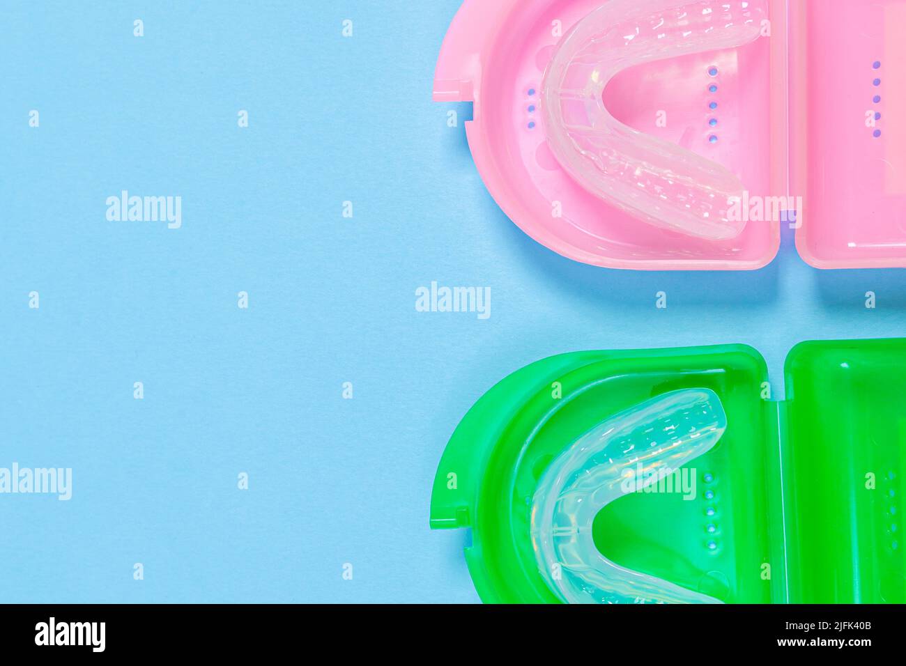 orthodontic silicone simulator. tray for teeth in a case Invisible
