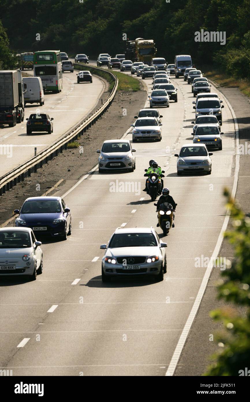 Essex, UK. 04th July, 2022. Uk Fuel Protest on the A12 in Essex Credit: David Johnson/Alamy Live News Stock Photo
