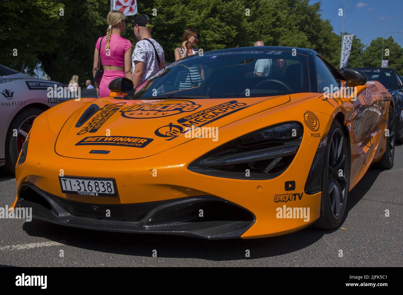 European sport car show event Onelife Rally Stock Photo Alamy