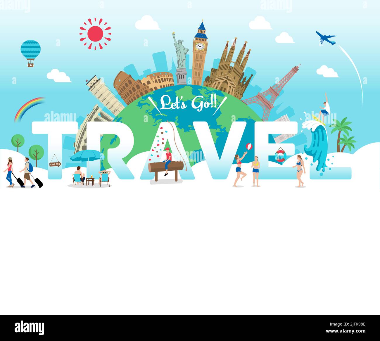 Go travel vector Stock Vector Images - Alamy