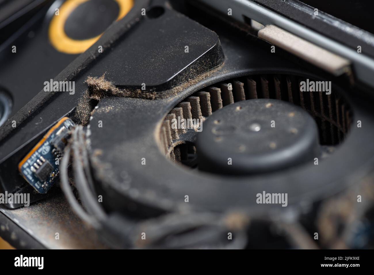 Closeup the dust inside the old computer. Computer service and repair concept Stock Photo Alamy