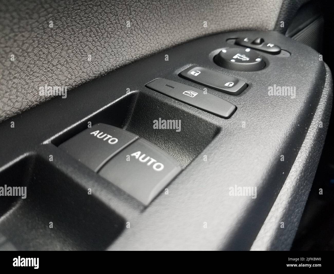 automobile or car window and door plastic automatic controls Stock