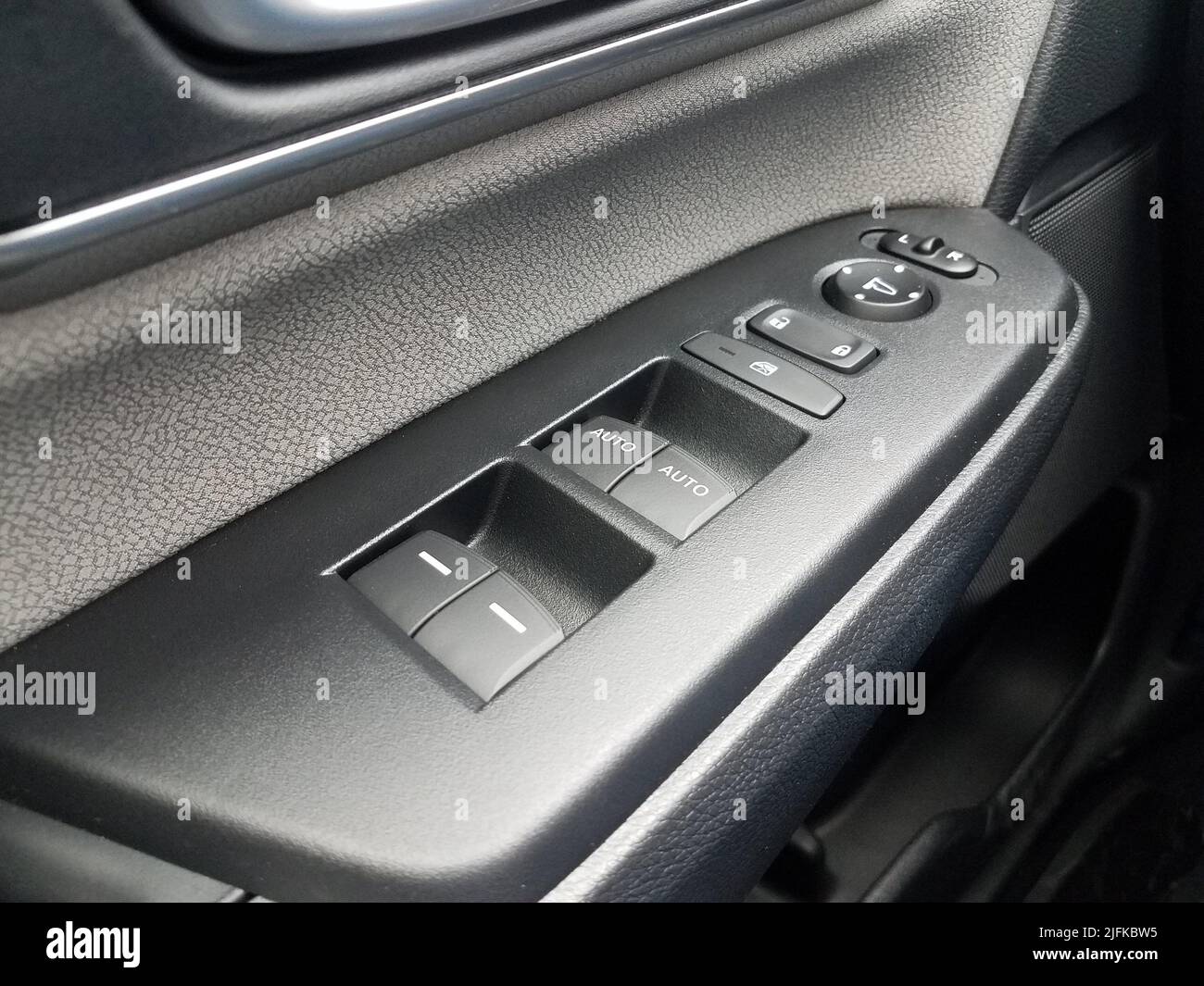 automobile or car window and door plastic automatic controls Stock