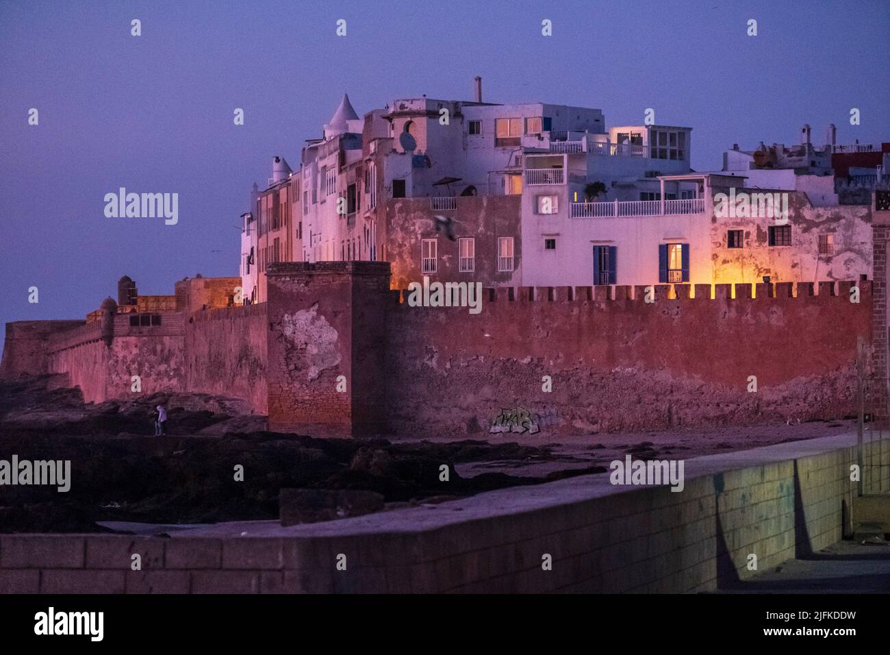 medina walls, Essaouira, morocco, africa. Stock Photo