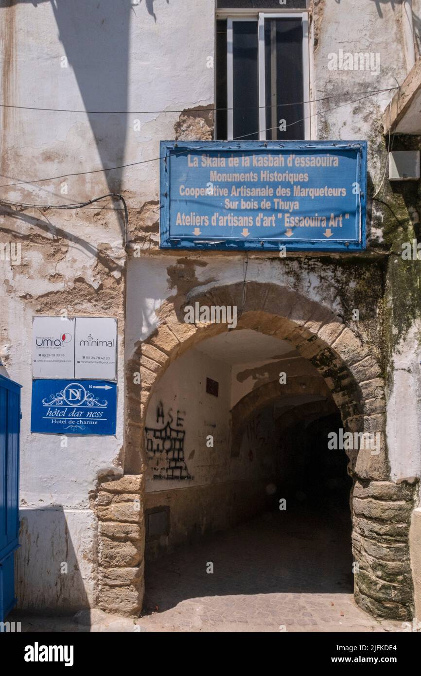 Skala of the Kasbah, Essaouira, morocco, africa. Stock Photo