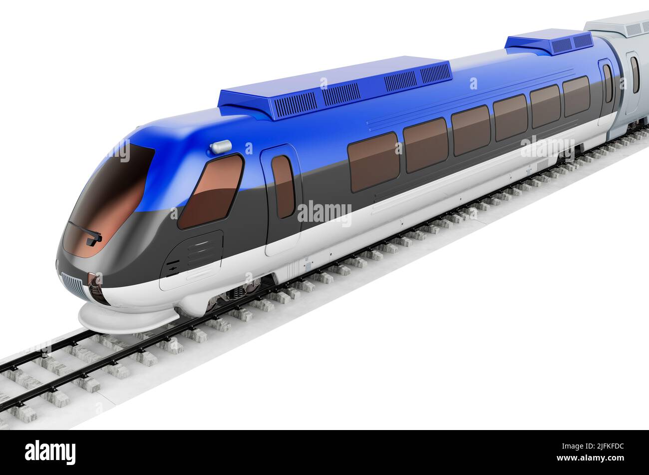 Estonian flag painted on the high speed train. Rail travel in the
