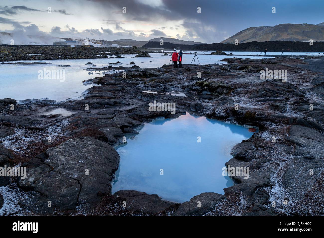 Dramatic landscape of a beautiful volcanic terrain with black volcanic