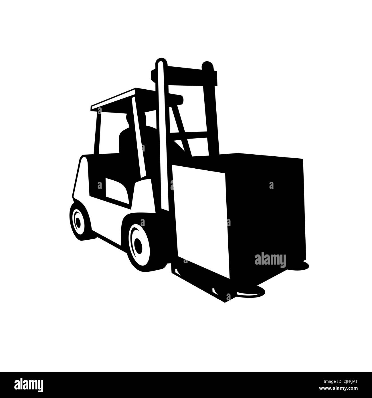 Forklift operation Black and White Stock Photos & Images Alamy