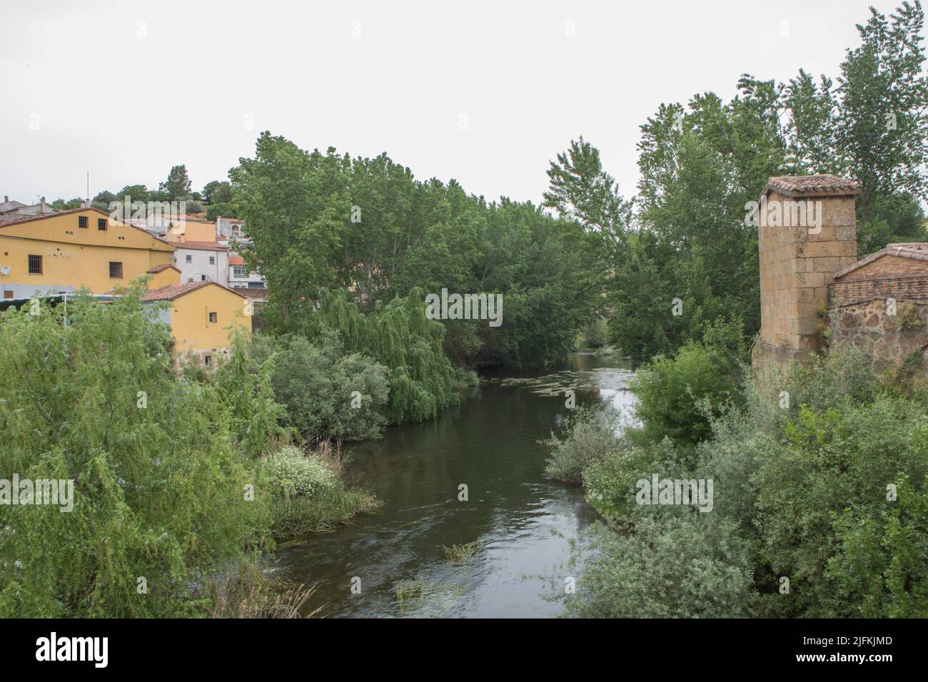 Molino de la Casca watermill, Plasencia, Spain. Old Jerte River oil mill. Stock Photo