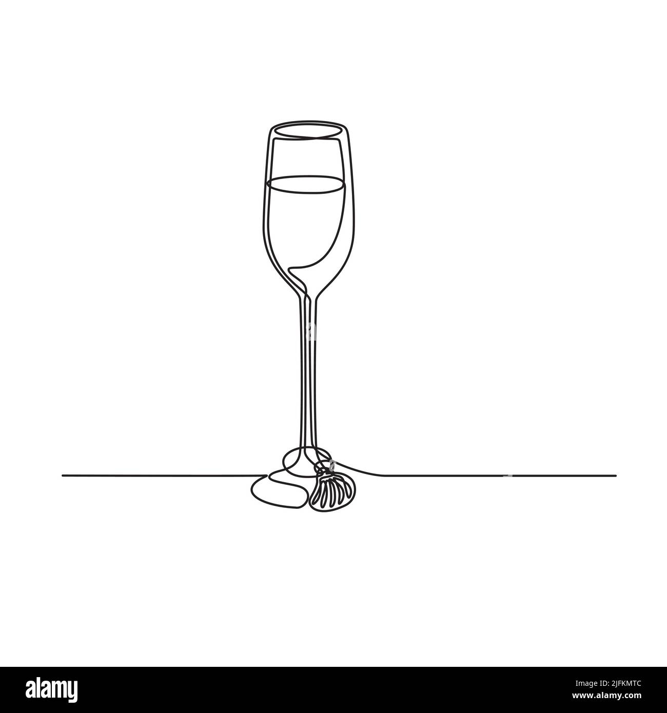 Champagne Glass Drawing Vector Art, Icons, and Graphics for Free Download