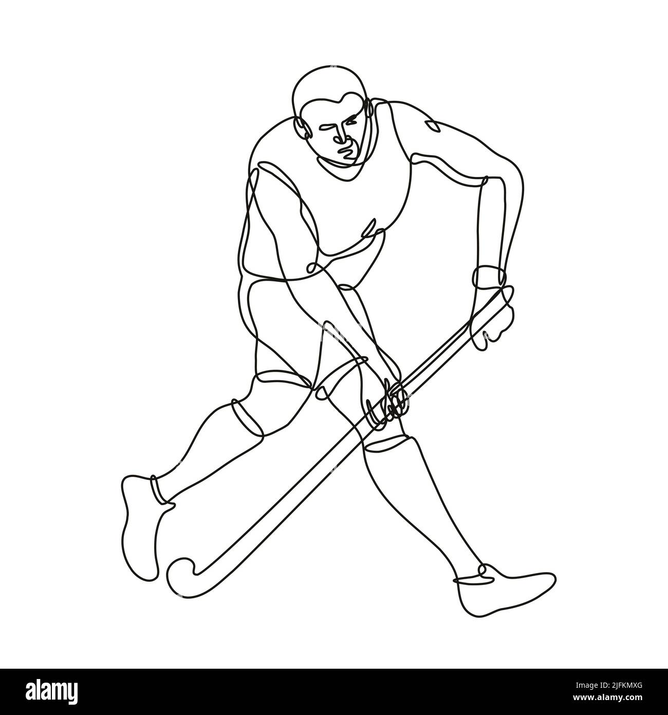 Premium Vector  Ice hockey player isolated vector silhouette ink
