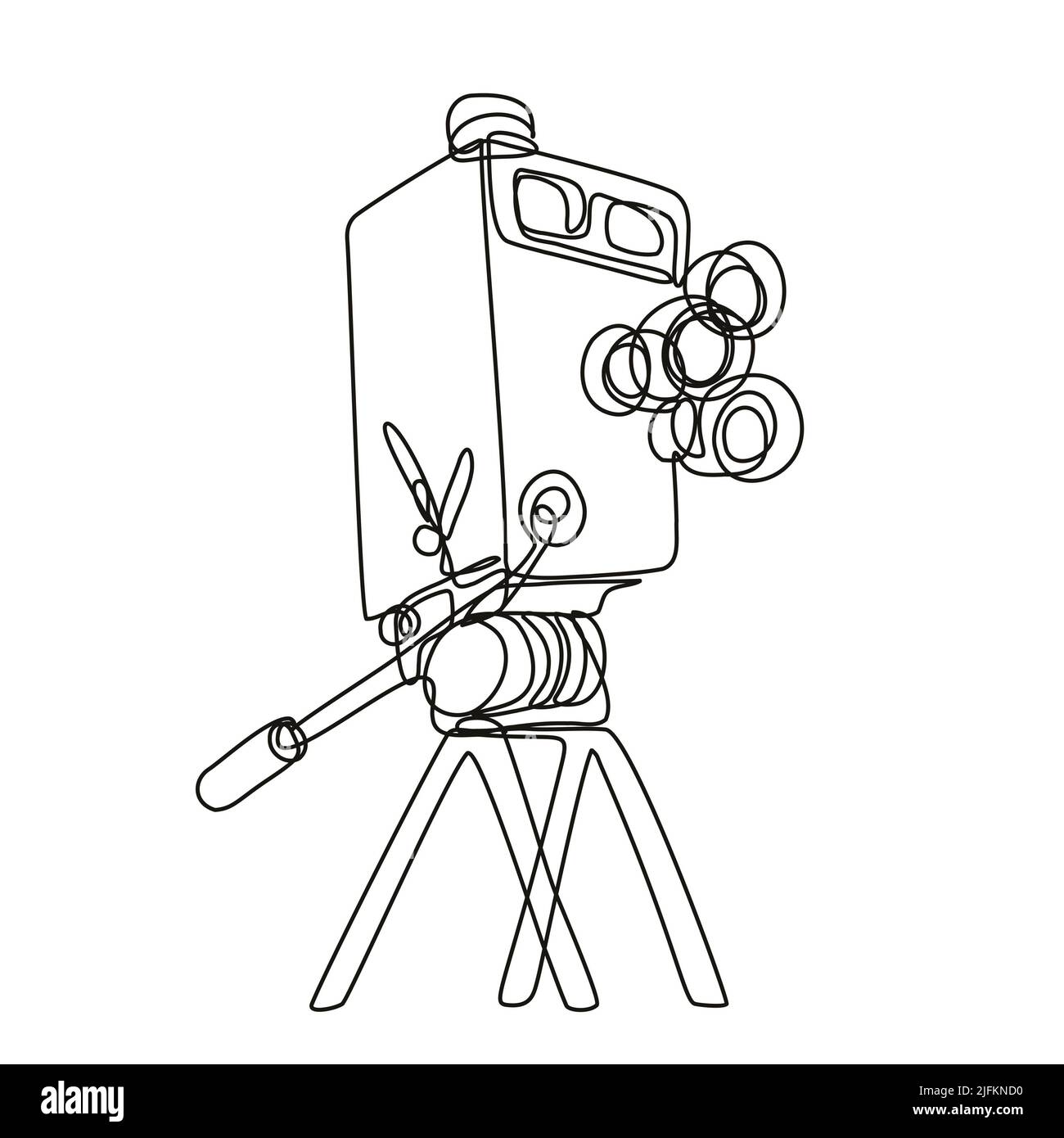 Continuous line drawing camera hi-res stock photography and images - Alamy