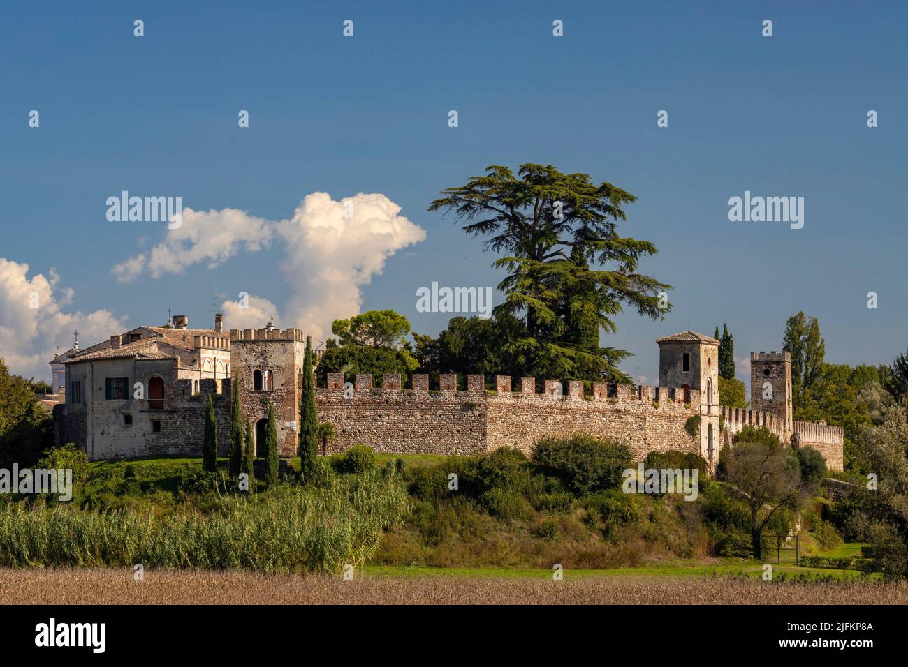 Castellaro Castello di Castellaro Lagusello, UNESCO site, Lombardy region, Italy ...