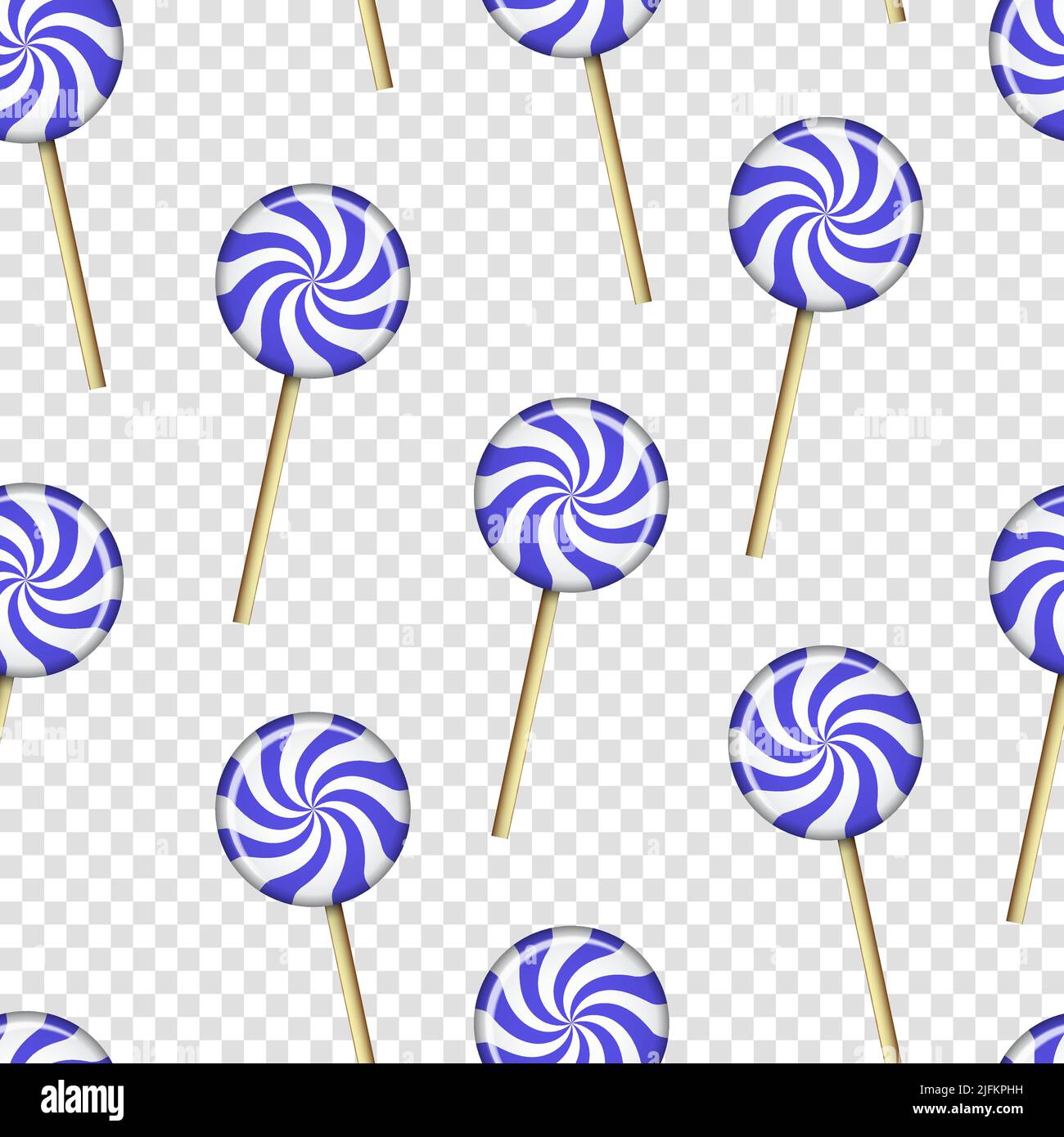 Seamless pattern with purple lollipops isolated background. Cartoon